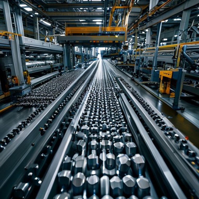 EV battery housing line — unattended production with 4-pallet HMC.